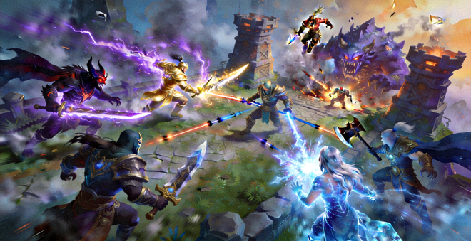 DOTA2国际邀请赛团战切入与阵容推进画面